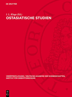 cover image of Ostasiatische Studien